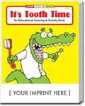 CS0335 It's Tooth Time Coloring and Activity Book with Custom Imprint